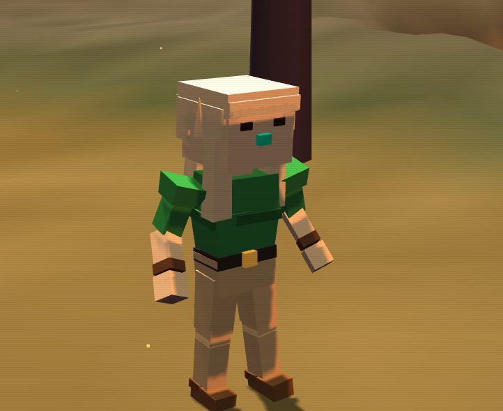 High elf character outdoors